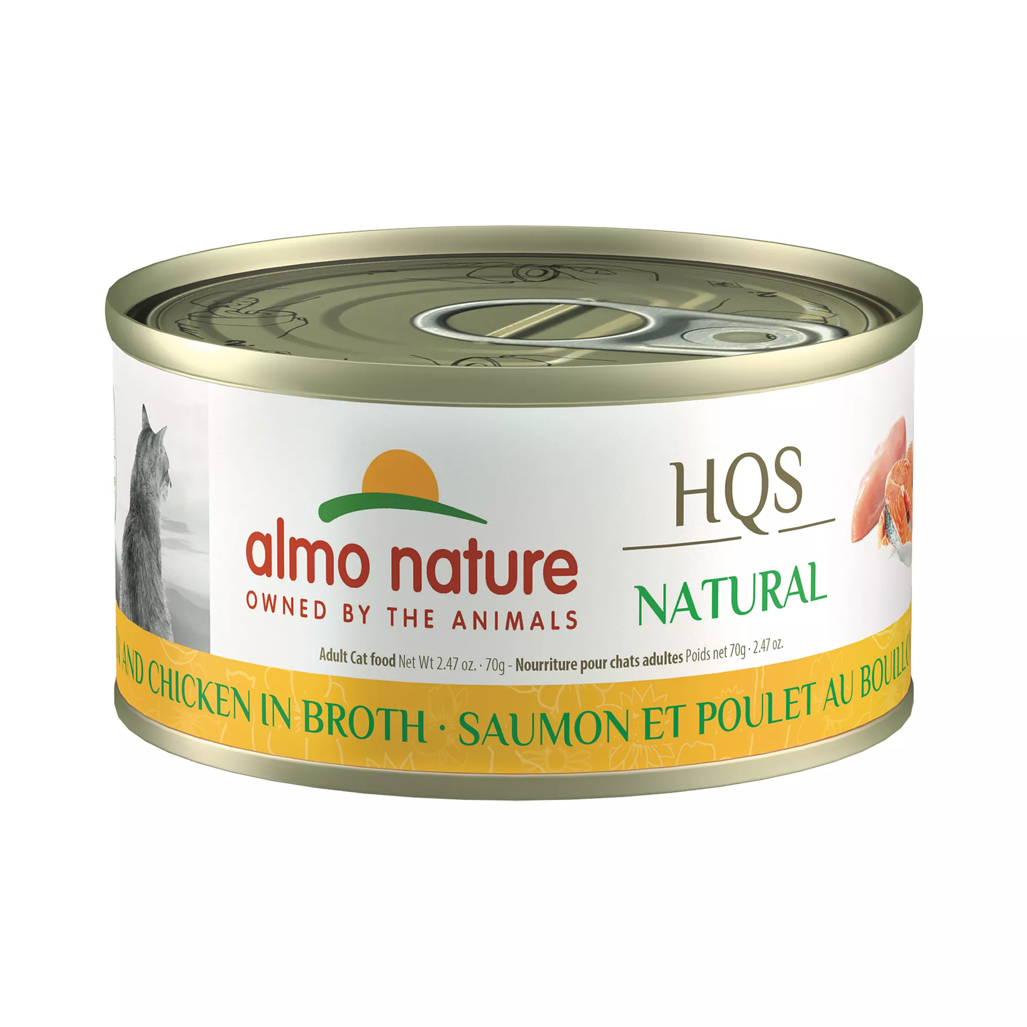 Almo Nature Wet Cat Food - Salmon and Chicken in Broth