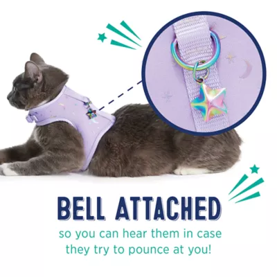 Product Whisker City® Purple Moons Cat Leash & Harness Combo