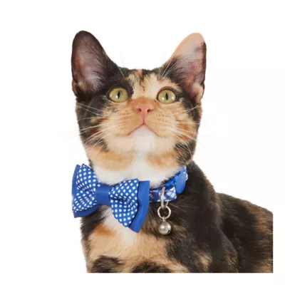 Product Whisker City® Blue Plaid Bow Tie Easy Release Kitten & Cat Collar