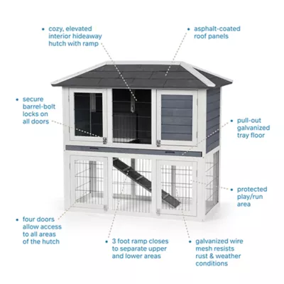 Product Prevue Pet Products Rabbit Hutch Duplex