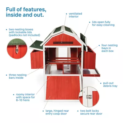 Product Prevue Double Nest Chicken & Duck Coop