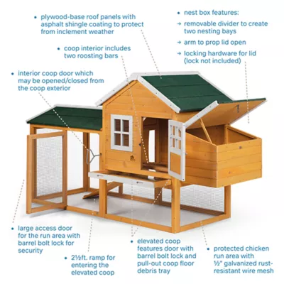 Product Prevue Pet Products Chicken & Duck Coop with Nest Box