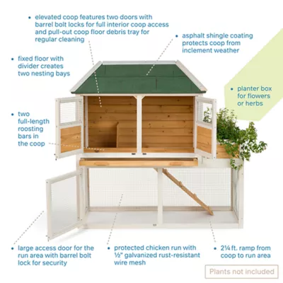 Product Prevue Pet Products Chicken & Duck Coop with Herb Planter