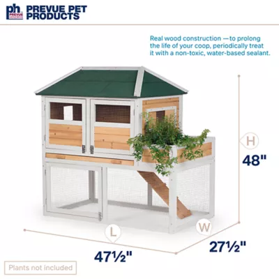 Product Prevue Pet Products Chicken & Duck Coop with Herb Planter