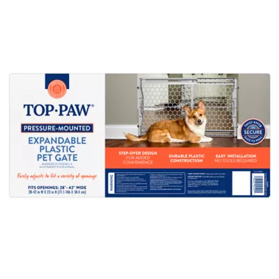 Top Paw® Expandable Plastic Dog Gate - Pet Gate - Image 5