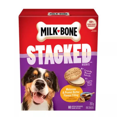 Product Milk-Bone Stacked Dog Treats - Molasses and Peanut Butter