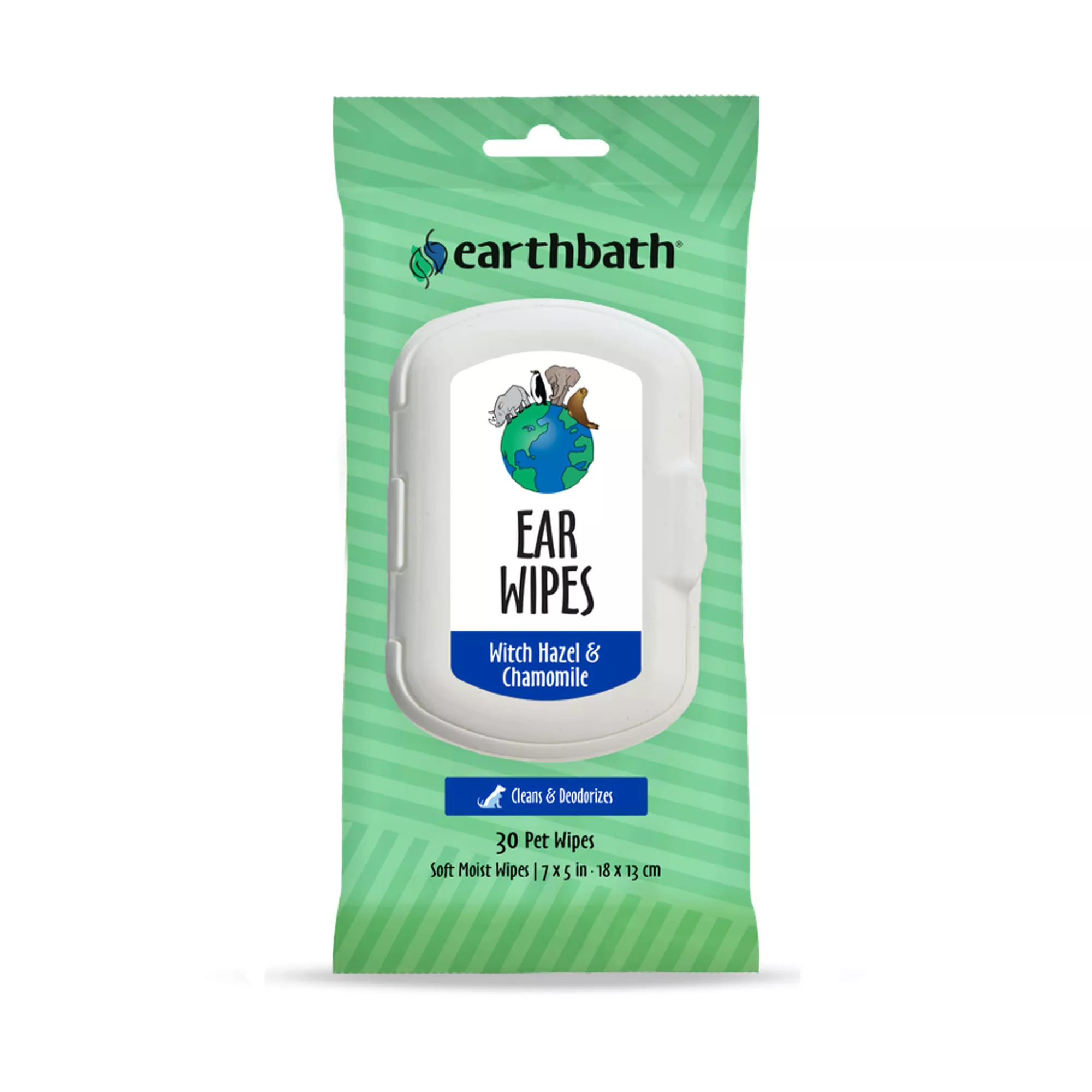 Earthbath Ear Wipes - Witch Hazel & Camomile