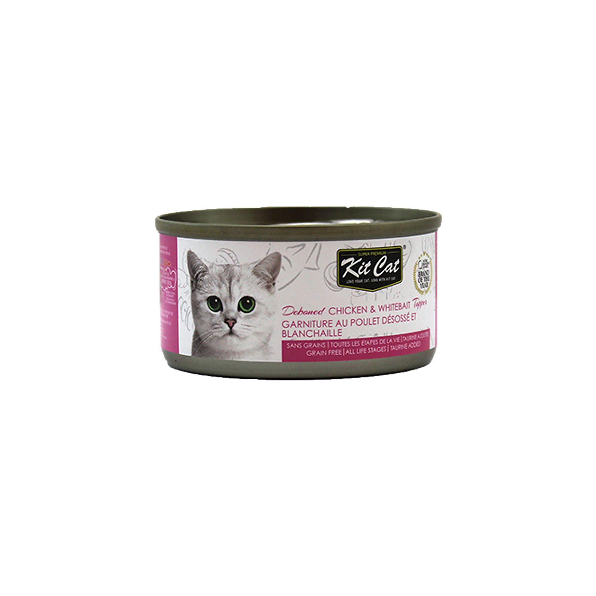 Kit Cat Wet Cat Food Topper Chicken Whitebait