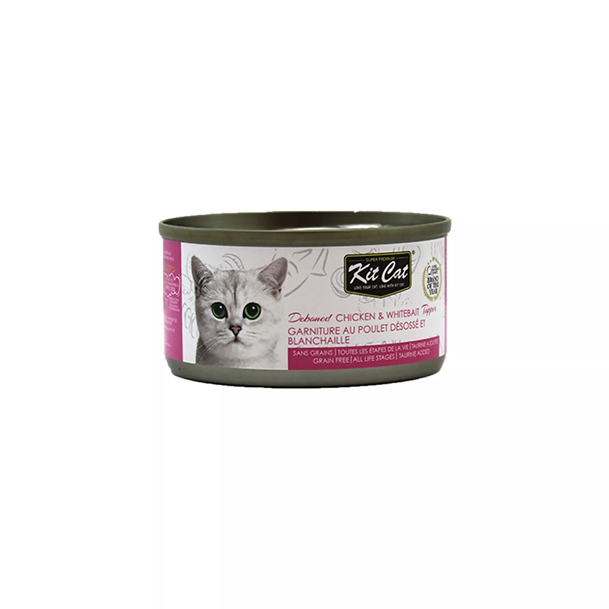 Kit Cat Wet Cat Food Topper - Chicken & Whitebait