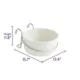 Product Top Paw® Stainless Steel Crate Crock Bone White Feeding Bowl