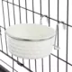 Product Top Paw® Stainless Steel Crate Crock Bone White Feeding Bowl