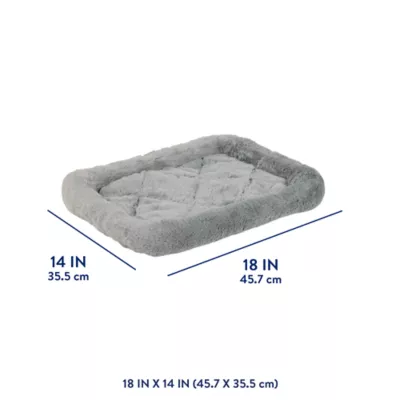 Top Paw® Plush Grey Dog Crate Mat - X-Small, Small, Medium, Large, X-Large, XX-Large - Image 3