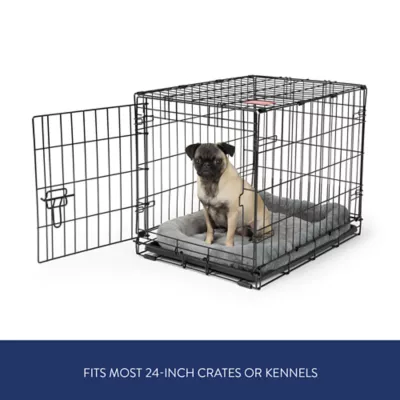 Top Paw® Plush Grey Dog Crate Mat - X-Small, Small, Medium, Large, X-Large, XX-Large - Image 2