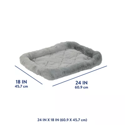 Top Paw® Plush Grey Dog Crate Mat - X-Small, Small, Medium, Large, X-Large, XX-Large - Image 3