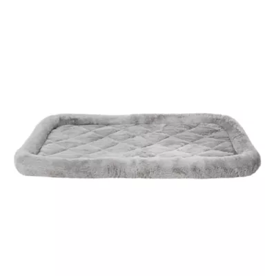 Top Paw® Plush Grey Dog Crate Mat - X-Small, Small, Medium, Large, X-Large, XX-Large - Image 1