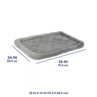 Top Paw® Plush Grey Dog Crate Mat - X-Small, Small, Medium, Large, X-Large, XX-Large - Image 3