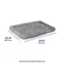 Top Paw® Plush Grey Dog Crate Mat - X-Small, Small, Medium, Large, X-Large, XX-Large image thumbnail 3