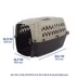 Top Paw® Plastic Portable Travel Dog Kennel, Tan & Blue - Pet Carrier image thumbnail 3