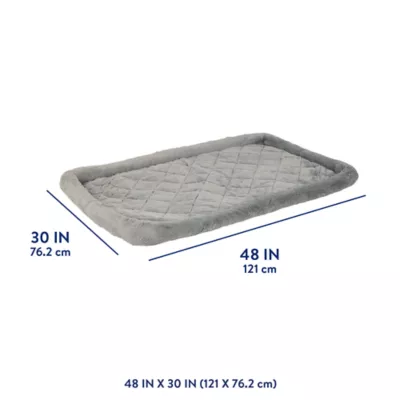 Top Paw® Plush Grey Dog Crate Mat - X-Small, Small, Medium, Large, X-Large, XX-Large - Image 3