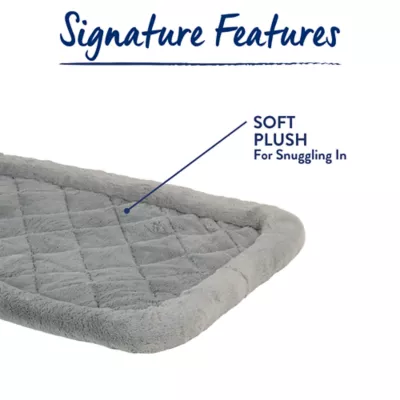 Top Paw® Plush Grey Dog Crate Mat - X-Small, Small, Medium, Large, X-Large, XX-Large - Image 4