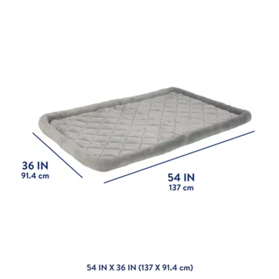 Top Paw® Plush Grey Dog Crate Mat - X-Small, Small, Medium, Large, X-Large, XX-Large - Image 3