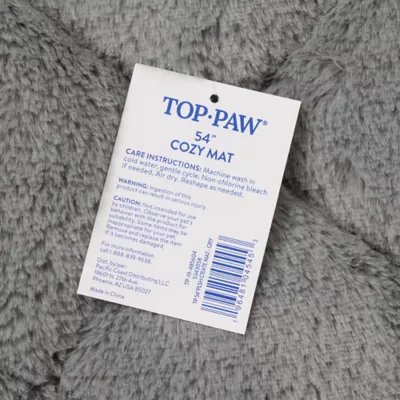 Top Paw® Plush Grey Dog Crate Mat - X-Small, Small, Medium, Large, X-Large, XX-Large - Image 6