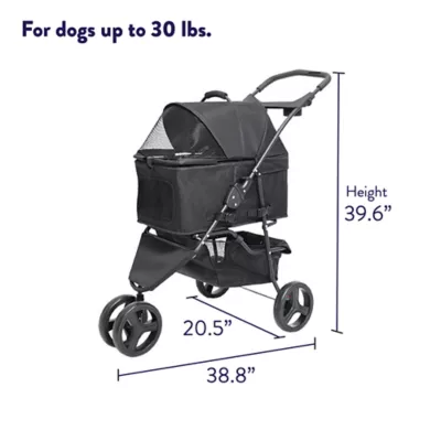 Product Top Paw® Three Wheel Three-in-One Dog Stroller