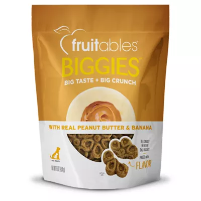 Product Fruitables Biggies Crunchy Dog Treats - Peanut Butter & Banana