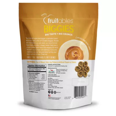 Product Fruitables Biggies Crunchy Dog Treats - Peanut Butter & Banana