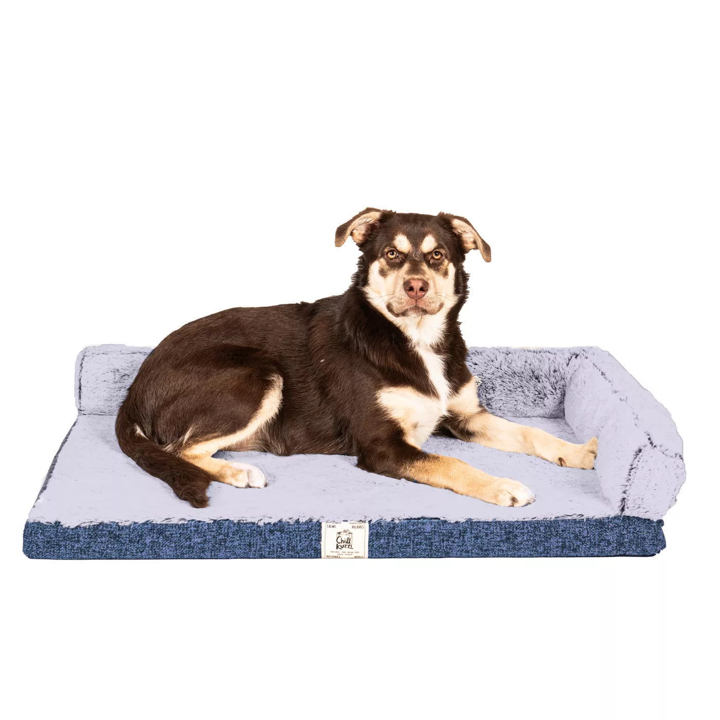 Chill Kuzzi Dual Bolster Crate Pad