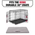 KONG® Orthopedic Comfort Crate Mat Black & Grey Medium, Large, X-Large image thumbnail 5