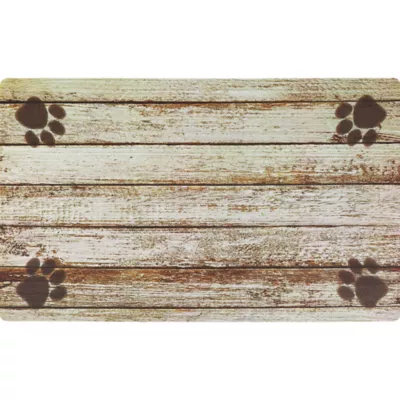 Product Drymate® Tan Distressed Wood with Paws Placemat