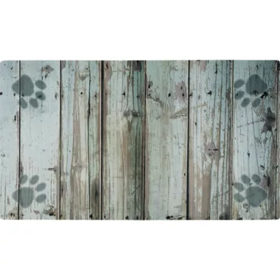 Product Drymate® Green Distressed Wood with Paws Placemat