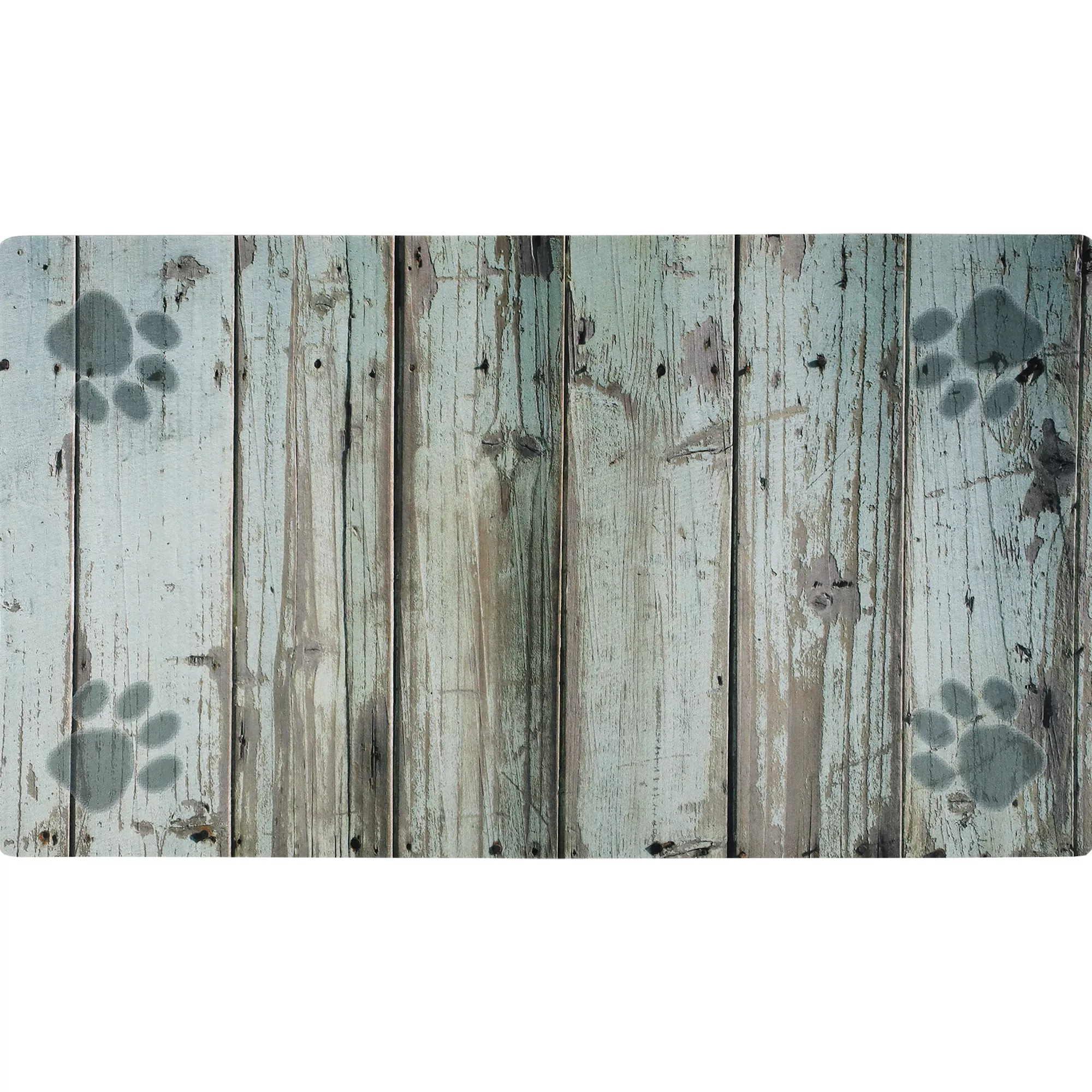 Drymate® Green Distressed Wood with Paws Placemat