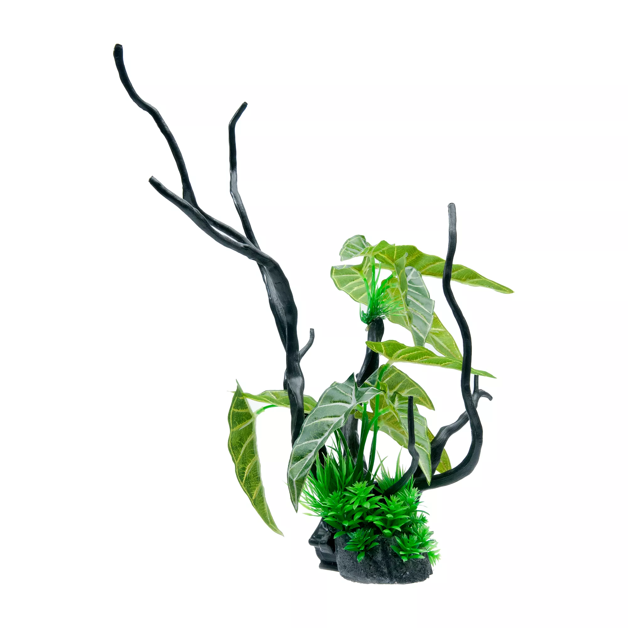 Penn-Plax Green Driftwood Aquarium Plant