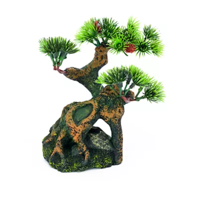 Product Penn-Plax Bonsai Tree On Rocks Aquarium Ornament - Small