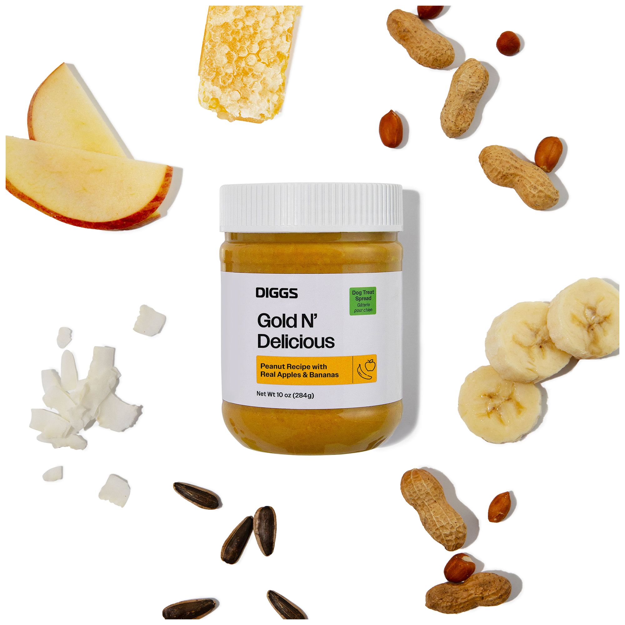 Diggs Gold n' Delicious Treat Spread All Life Stage Dog Treat - Peanut Butter by Diggs