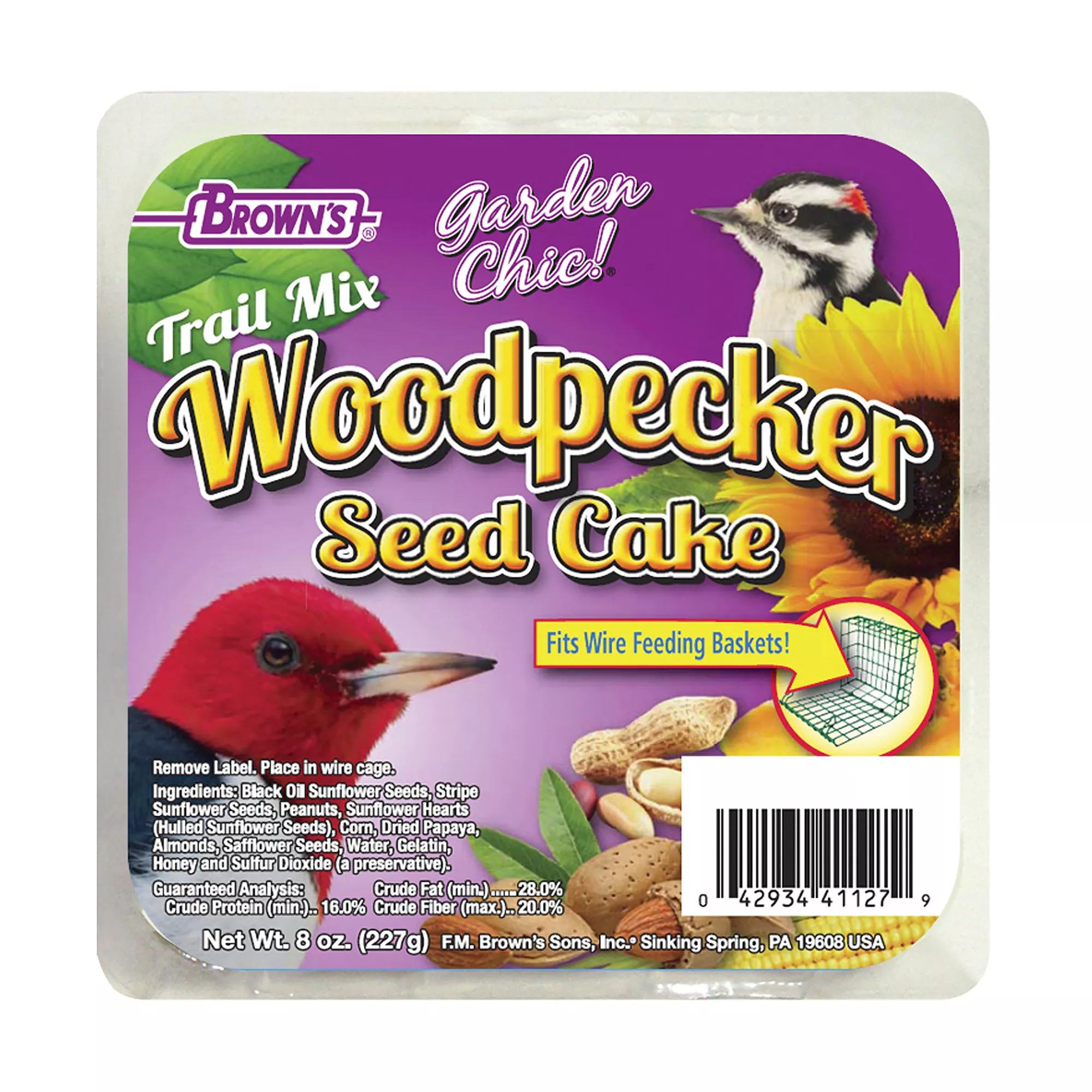 Brown's® Garden Chic! Woodpecker Seed Cakes