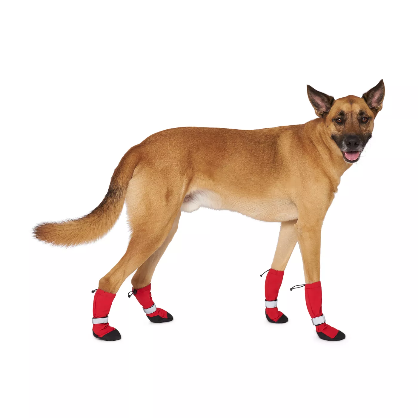 Canada Pooch Soft Shields Reflective Dog Boots Red