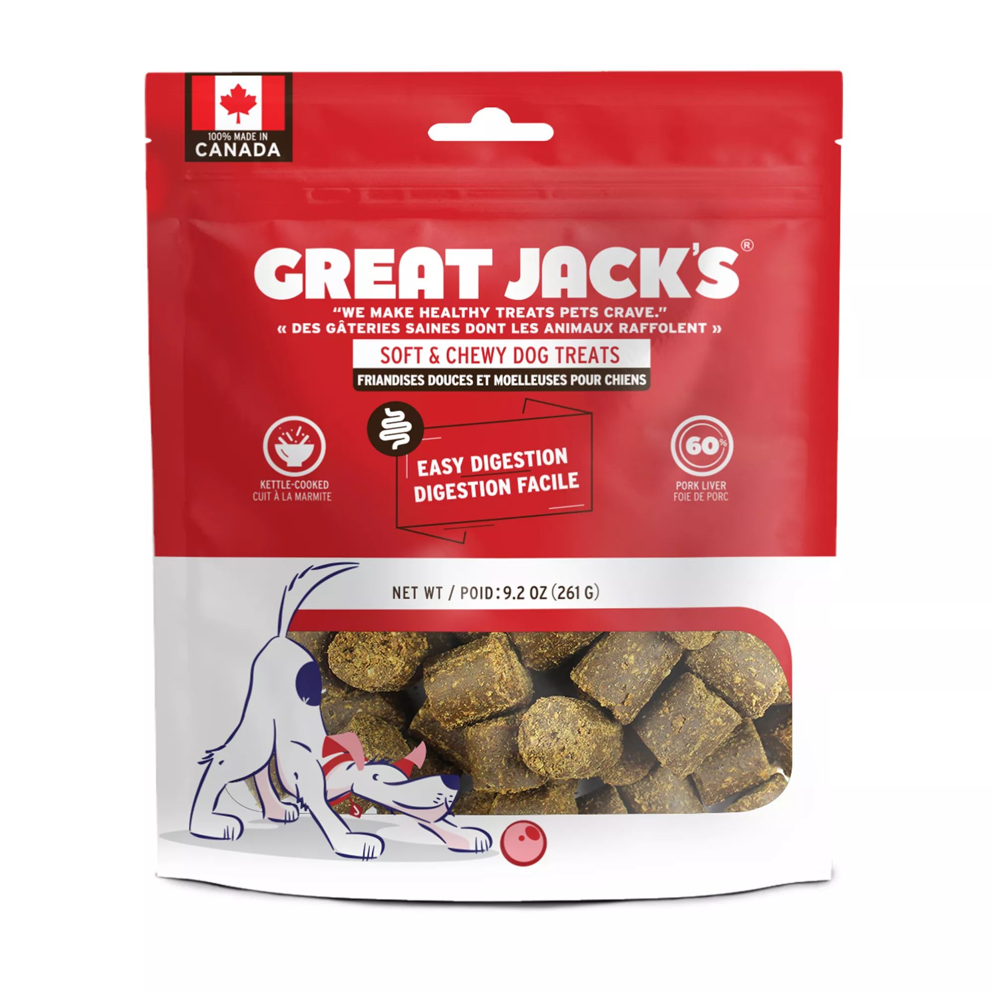 Great Jack's Digestive Care Dog Treats - Pork Liver