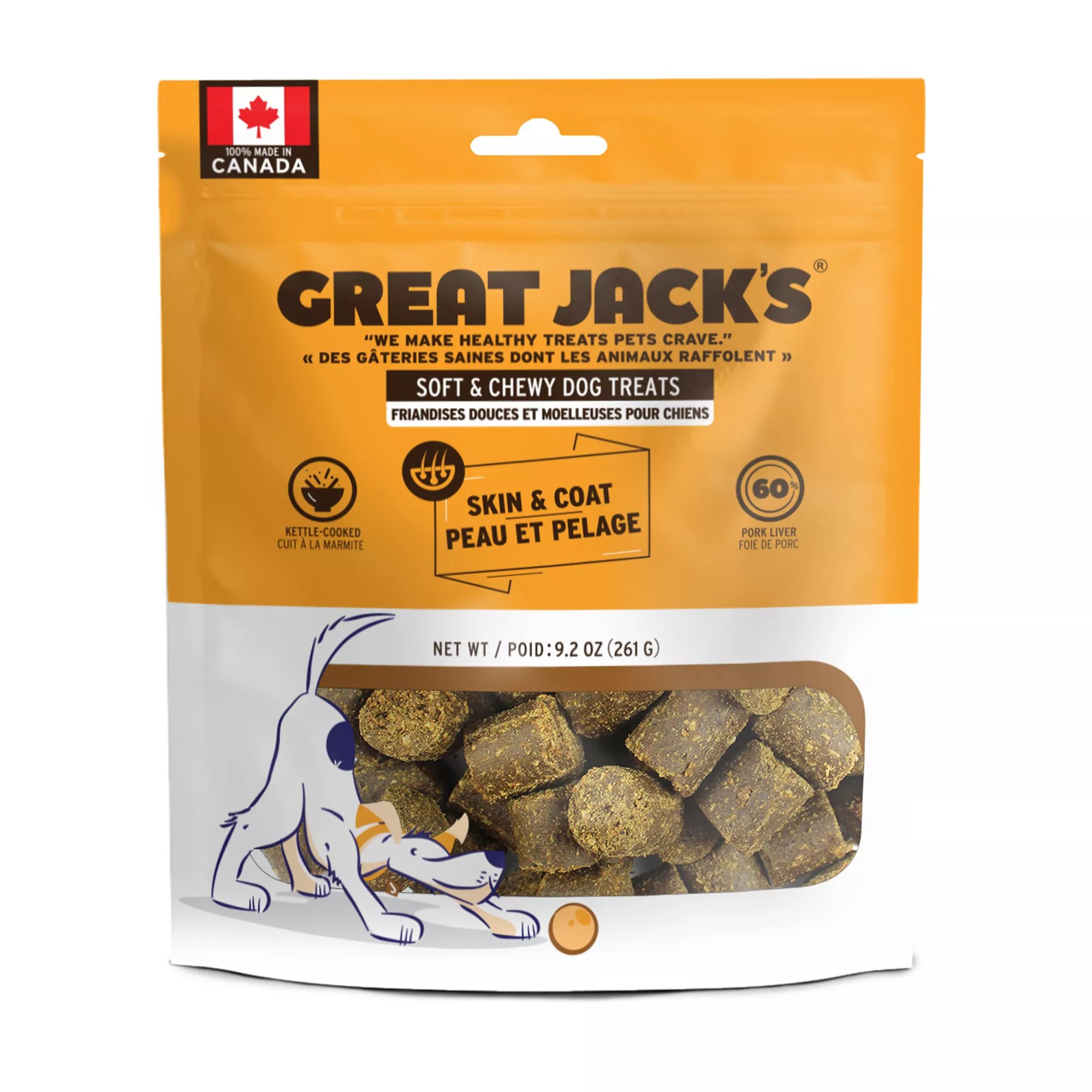 Great Jack's Skin & Coat Dog Treats - Pork Liver