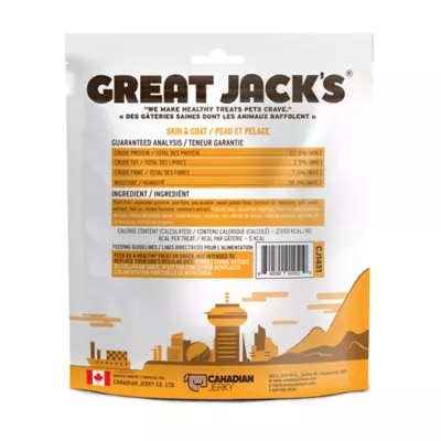 Product Great Jack's Skin & Coat Dog Treats - Pork Liver