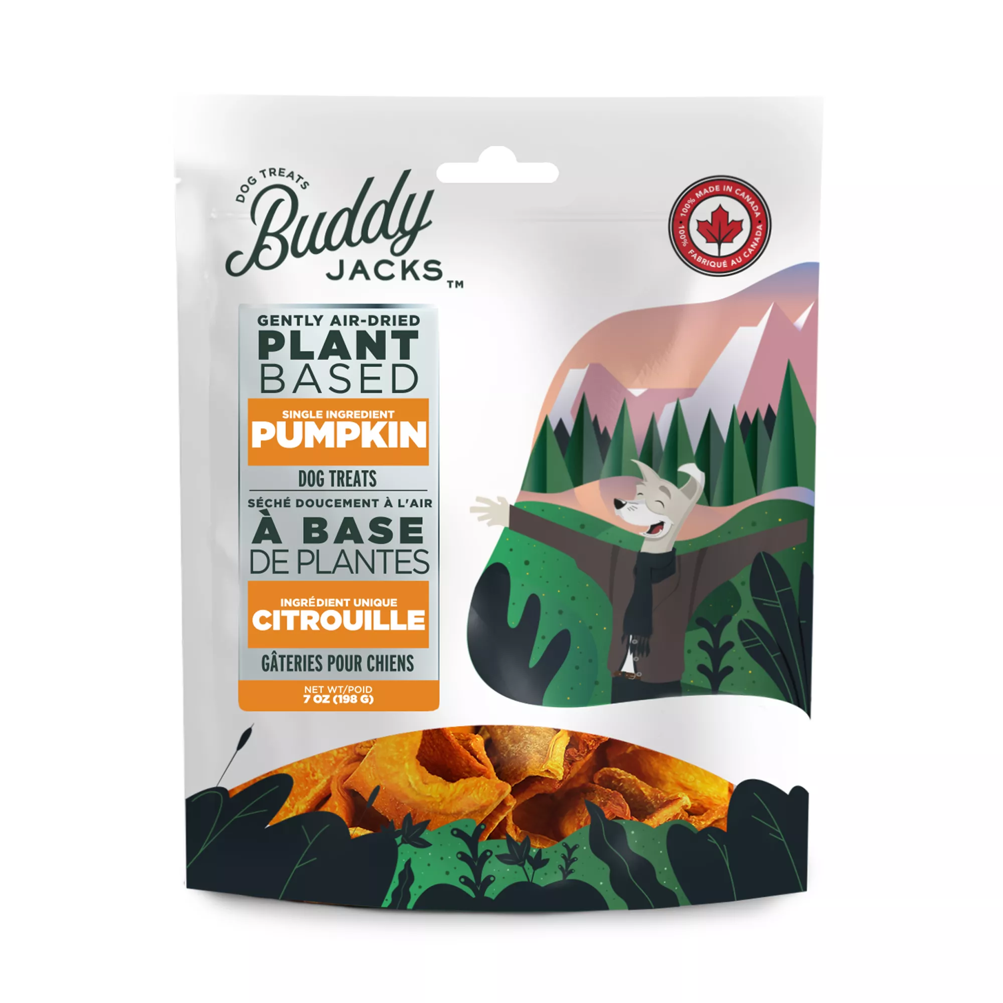 Buddy Jack's Air Dried Dog Treats - Pumpkin