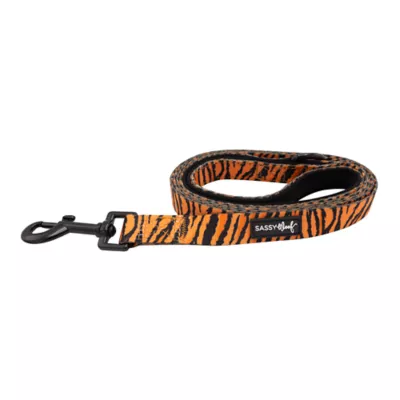 Product Sassy Woof Paw of the Tiger Dog Leash: 5-ft long