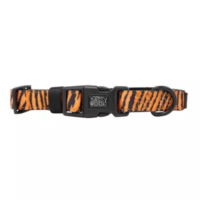 Product Sassy Woof Paw of the Tiger Dog Collar