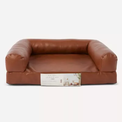 Product  Nate & Jeremiah Faux Leather Couch Pet Bed