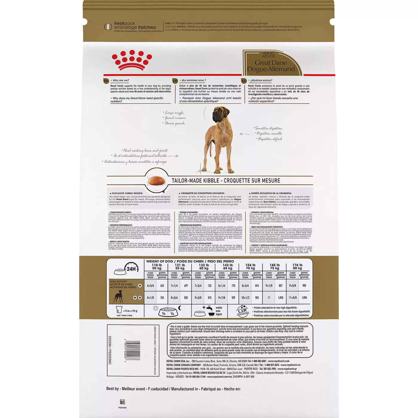 Royal Canin Breed Health Nutrition Great Dane Breed Specific Adult Dog Dry Food 30 lb