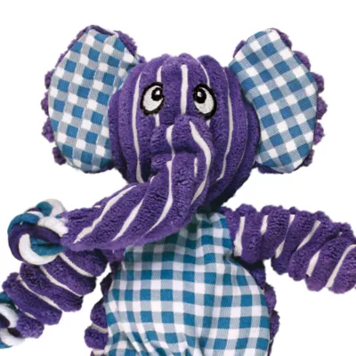 KONG® Floppy Knot Elephant Dog Toy - Rope, Squeaker - Image 5