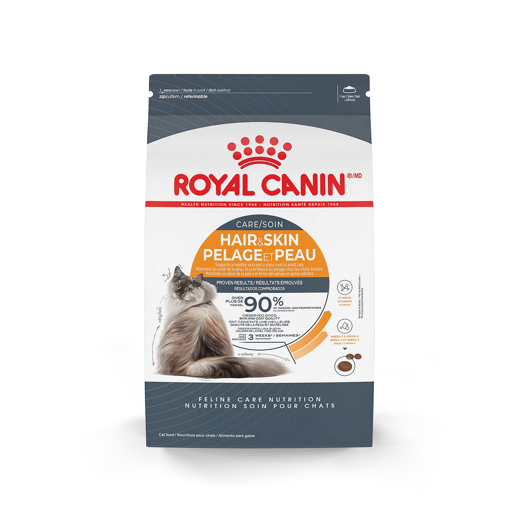 Royal Canin Feline Nutrition Hair Skin Care Dry Cat Food 3 lbs