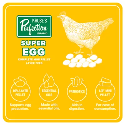 Product Kruse's Perfection Brand Super Egg Complete Chickhen Feed, 40lb